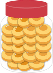 Eid cookies illustration. Malaysian food.