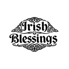 st patrick's day typography