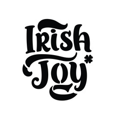 st patrick's day typography