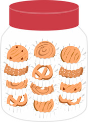 Eid cookies illustration. Malaysian food.