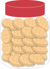 Eid cookies illustration. Malaysian food.