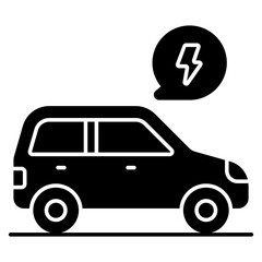 Modern design icon of car power