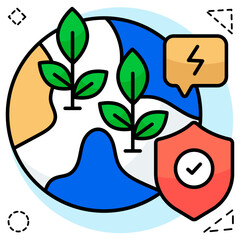 A unique design icon of global ecology