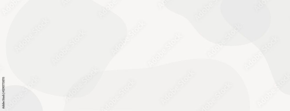 Poster abstract background with soft white and gray tones. the background features smooth, flowing shapes w