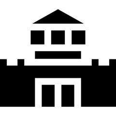Prison icon featuring jail bars, symbolizing incarceration, law enforcement, and criminal justice. Ideal for legal, security, and crime prevention themes

