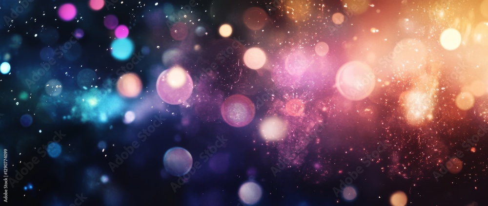 Poster colorful abstract background with glowing lights and vibrant hues creating a dynamic visual experien