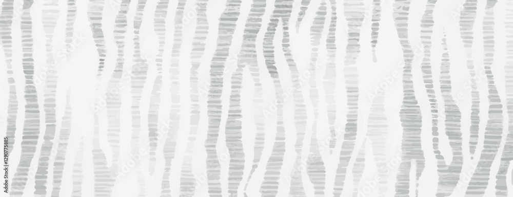 Aufkleber abstract background with wavy gray lines on a white background. the gray lines create a textured, fl