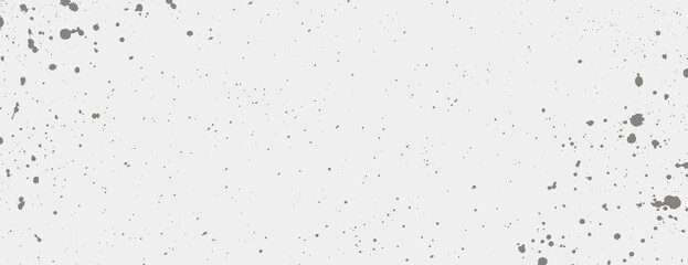 White background with gray splatter texture. The background is minimalist, with white and gray colors creating a speckled effect. Aesthetic background vector. White background.