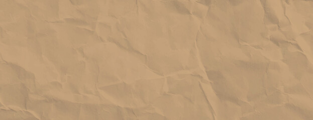 Brown paper background with a crumpled texture. The background features a brown color, giving a rustic and natural feel to the background. Paper texture background vector. Brown background.