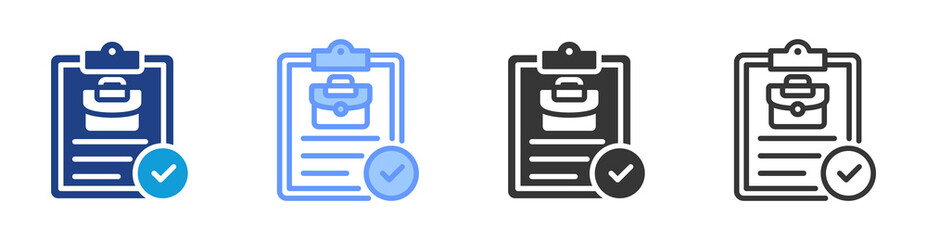 Report icon set multiple style collection