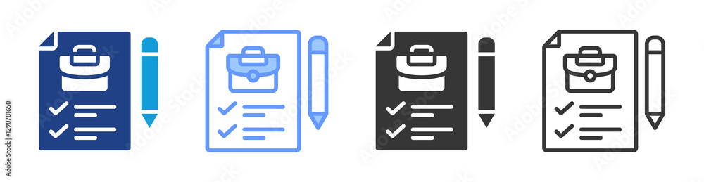 Aufkleber Task icon set multiple style collection