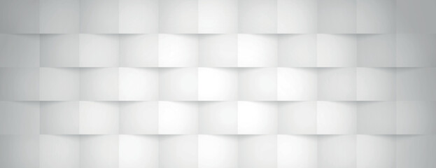 Fototapeta premium A white background with a 3D geometric pattern. The background is textured with a modern style. The white background is clean and minimalistic. Modern 3D checkered pattern background vector