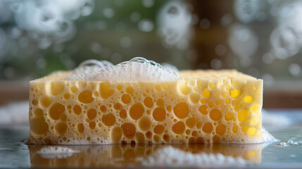 close up of honey bee on honeycomb