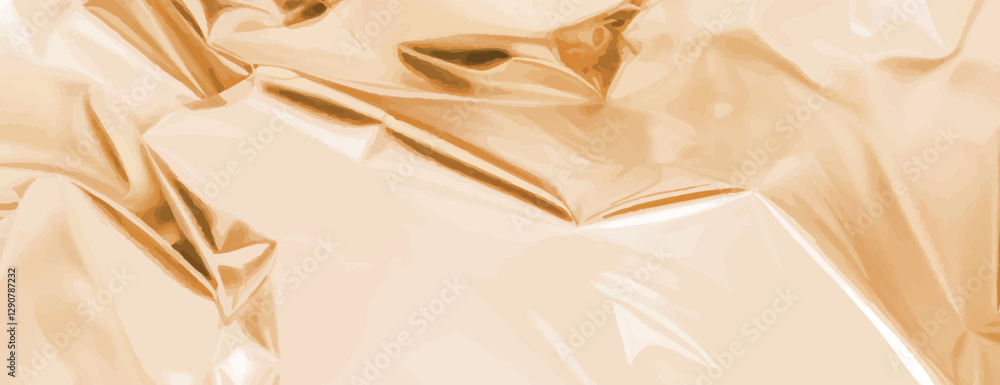 Poster the background is a shiny, crumpled metallic texture. the background is a glossy gold color. the bac