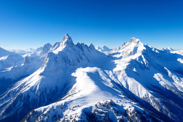 Fototapeta premium mountain landscape with snow