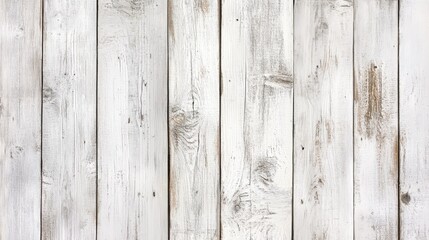Fototapeta premium Wooden planks texture background, white washed rustic wood surface for design, home decor, or furniture projects. Natural wood grain with weathered look.