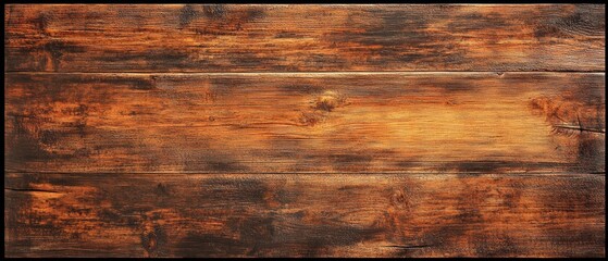 Naklejka premium Wooden planks background, rustic wood texture, warm brown tones, natural finish, perfect for home decor, photography, and design projects.