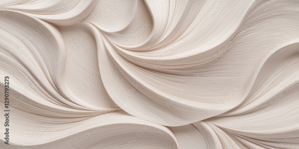 Poster elegant flowing textures abstract design digital artwork soft tones close-up view artistic concept