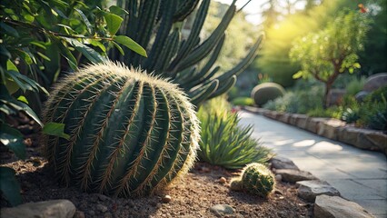 Round Succulent Cactus Garden Photography: Stunning Images of Desert Plants