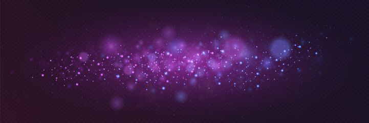 Obraz premium Magic light particles of light. Sparkling magical dust particles.