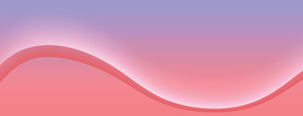 Gradient background with smooth wave design. Purple and red hues blend seamlessly. Purple and red create a soft, flowing background. Minimal abstract wavy gradient vector background