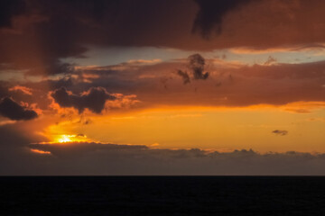 Fototapeta premium Sunset at the beach Saulkrasti, Latvia