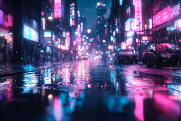 night view of the city