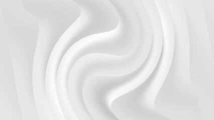 White color wave abstract background animation concept