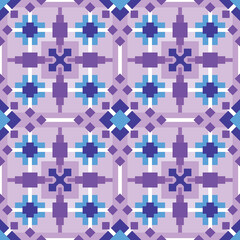 seamless geometric dark purple pattern