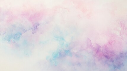 Fototapeta premium Abstract watercolor background in soft pastel colors, ethereal fog and smoke texture, artistic design for wallpapers, invitation cards, and prints.