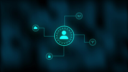 Internet, business, Technology and network concept. Cyber security data protection business technology privacy concept