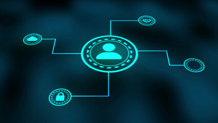 Internet, business, Technology and network concept. Cyber security data protection business technology privacy concept