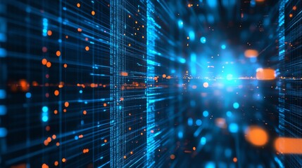 Obraz premium Data science and engineering digital technology