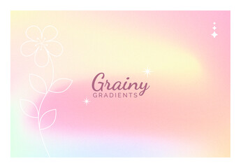 Trendy pastel gradient grainy vector background