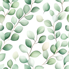 transparent Isolated Green leaves pattern on black background. png illustration