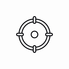 target aim goal icon vector sign