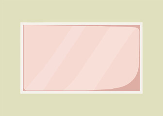 Fototapeta premium Pink television screen, technology illustration vector