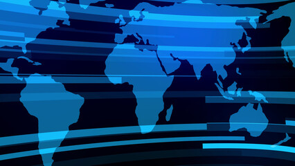 News Background with world map illustration