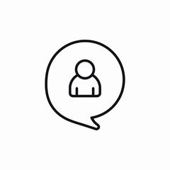 User profile circle icon vector sign