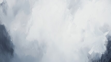 Obraz premium Abstract clouds in shades of gray and white, textured background for designs, digital art, and creative projects. Soft, misty atmosphere with depth.