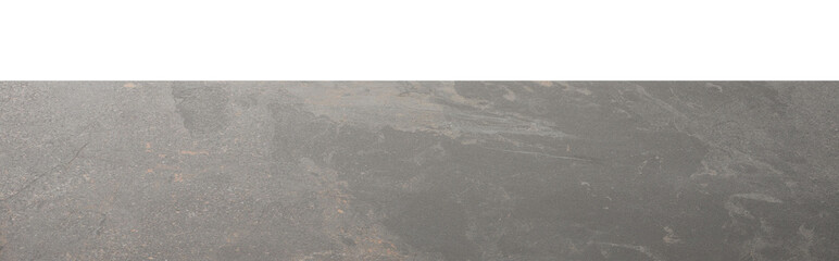 Grey marble table isolated on white. Space for design