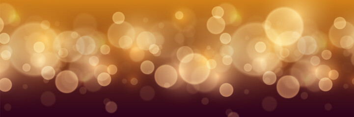 Magic golden bokeh, light lights and sparks. Vector EPS10