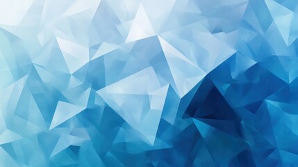Obraz premium Abstract blue geometric background, crystal-like shapes, modern design pattern, texture for websites, wallpapers, and graphic design projects.