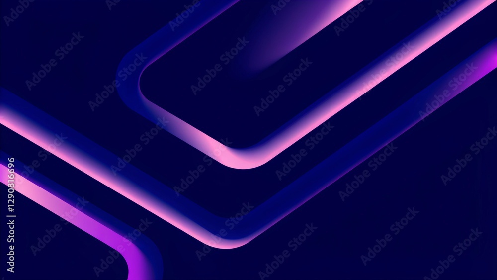 Poster abstract background with blue glowing wavy lines with technology connection concept. modern minimal 