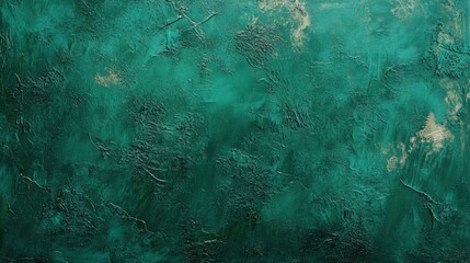 Textured green wall background with abstract pattern, vibrant hues, natural elements, artful design for creative projects, interior decor, or website graphics.