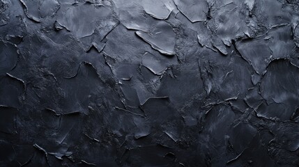 Textured dark wall background for design, grunge surface, black concrete texture, abstract pattern for graphic projects, industrial style backdrop.