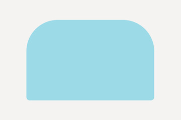 Blue badge, collage element vector