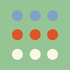 Colorful circle shapes vector