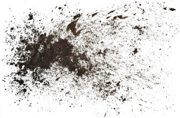 dirt and mud texture on a transparent background
