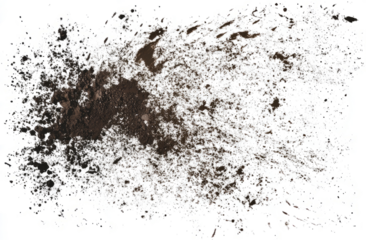 dirt and mud texture on a transparent background